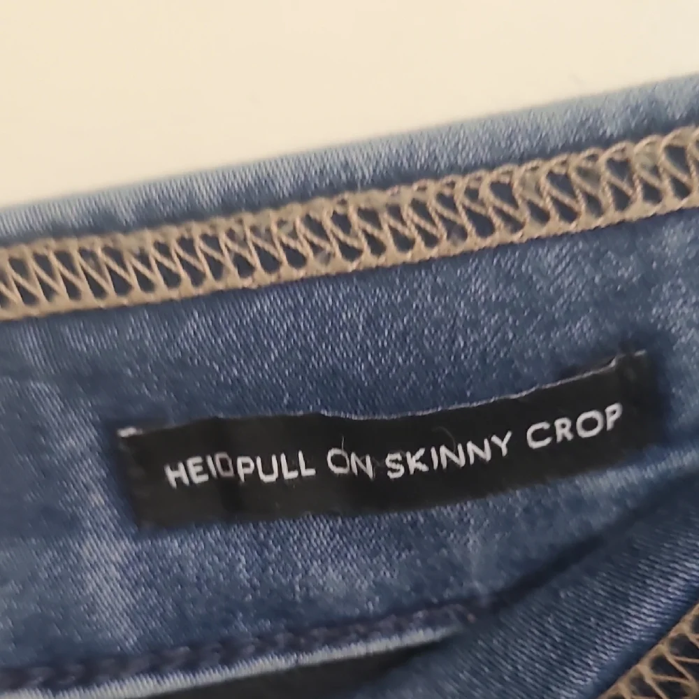 (FF) Nine West HEIDI PULL ON CROPPED Denim Blue Women's Jeggings - Picture 10 of 10